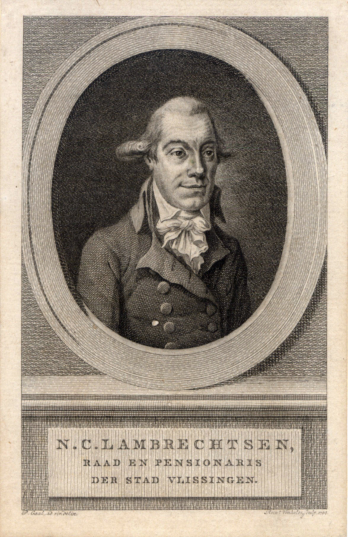 N.C. Lambrechtsen, raad en pensionaris van Vlissingen, 1794.