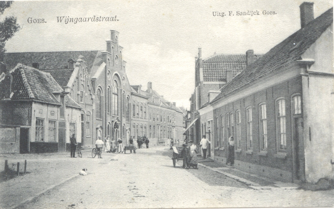 Wijngaardstraat, ca. 1900. 