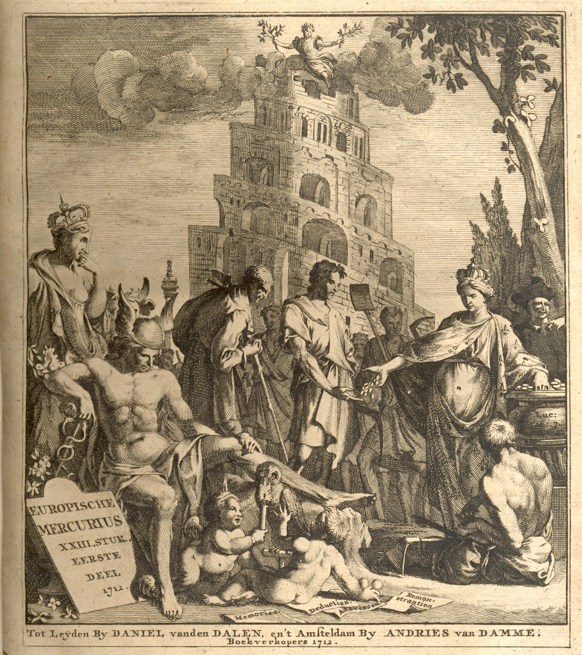 Europische Mercurius, 1712.