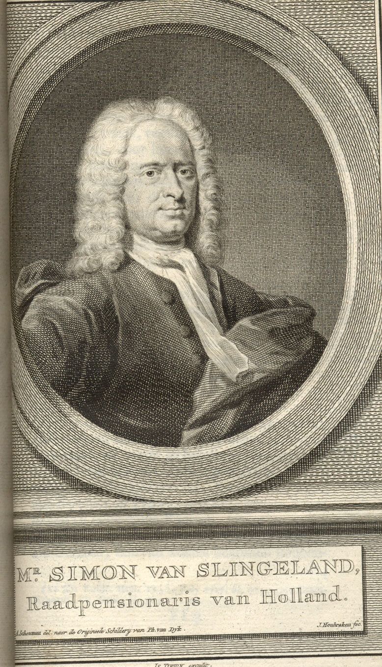 Simon van Slingeland, Raadspensionaris van Holland, 1727.