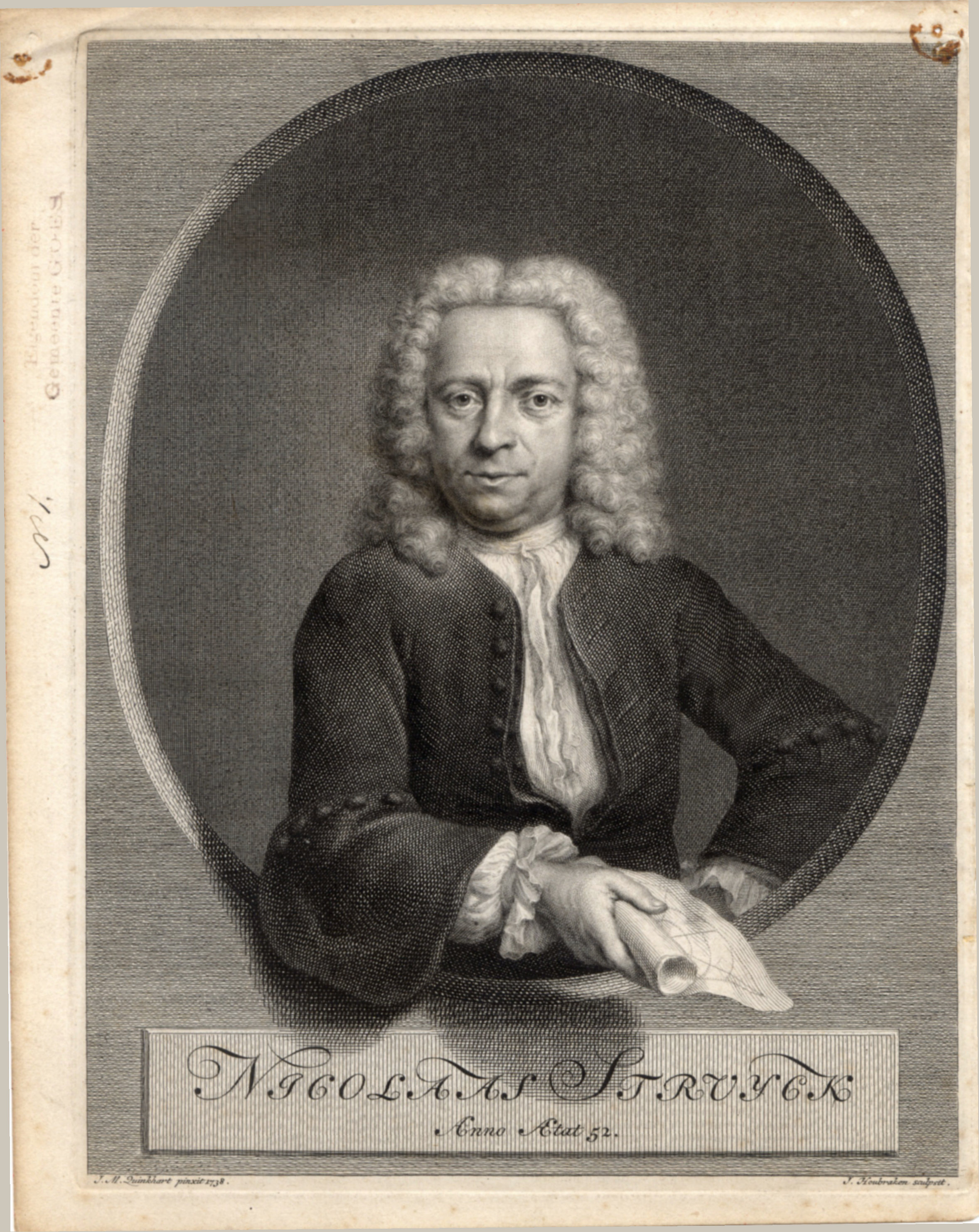 Nicolaas Struyck, astronoom en geograaf, 1686-1769, 1738.