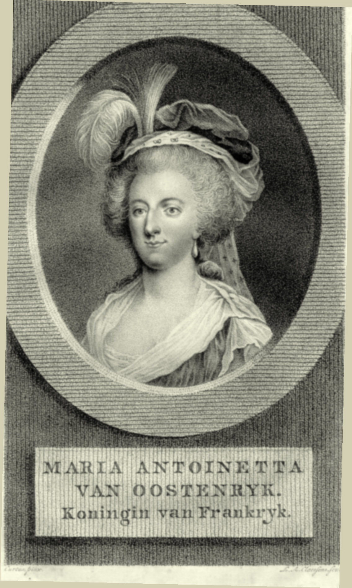 Koningin Marie Antoinette van Frankrijk, ca. 1780.