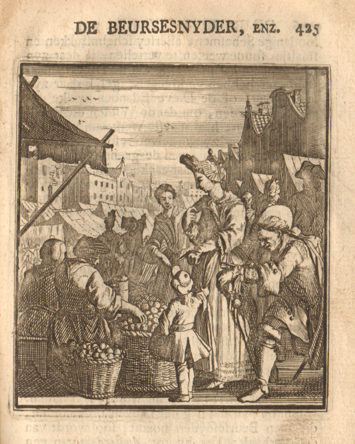 Zakkenroller of beurzensnijder, 18e eeuw.
