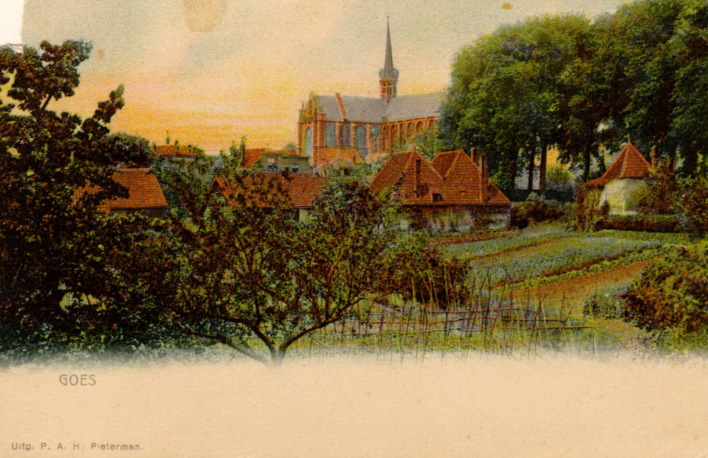 De Oostwal bleef grotendeels ongewijzigd, hier in 1908.