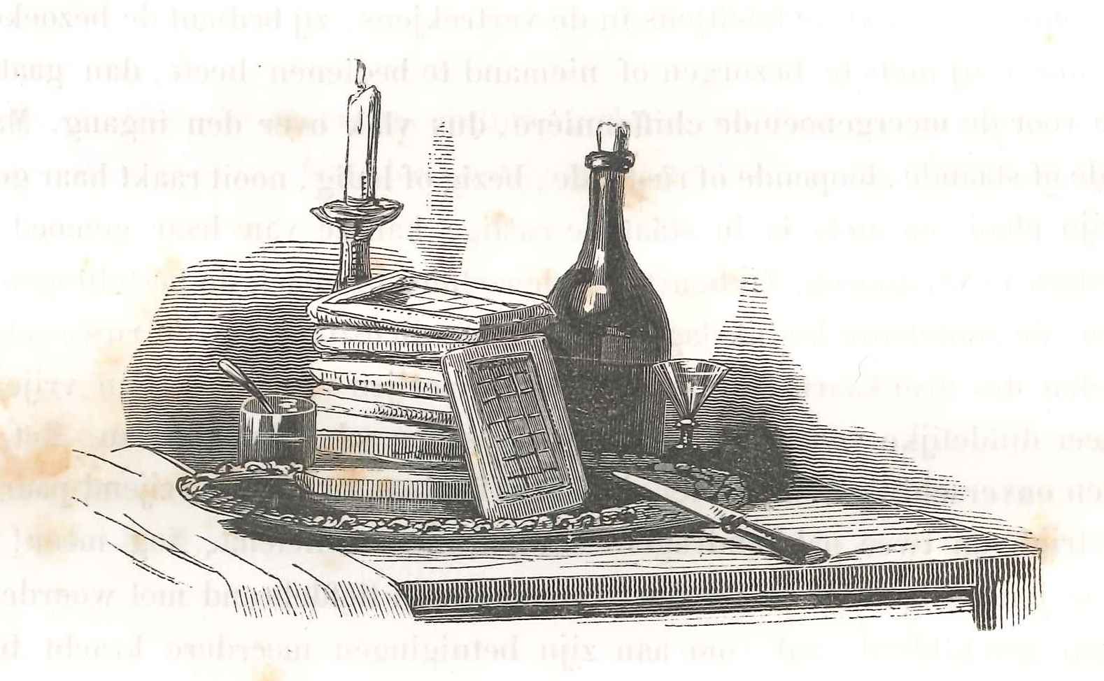 De wafelkraam, 'Karakterschetsen', 1841.