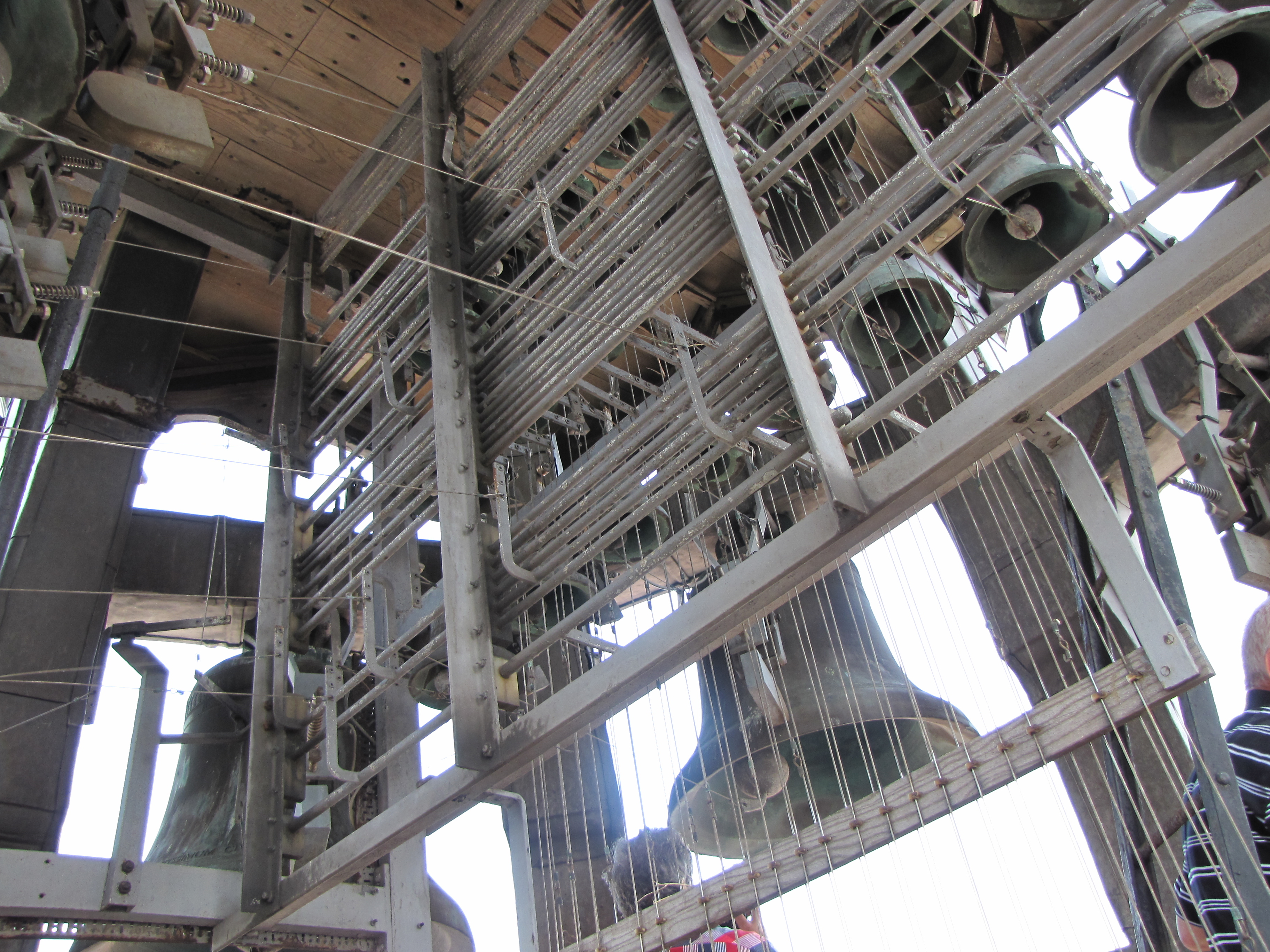 Detail van het carillon in de toren van de Grote Kerk, 2012. GAG.HTA.