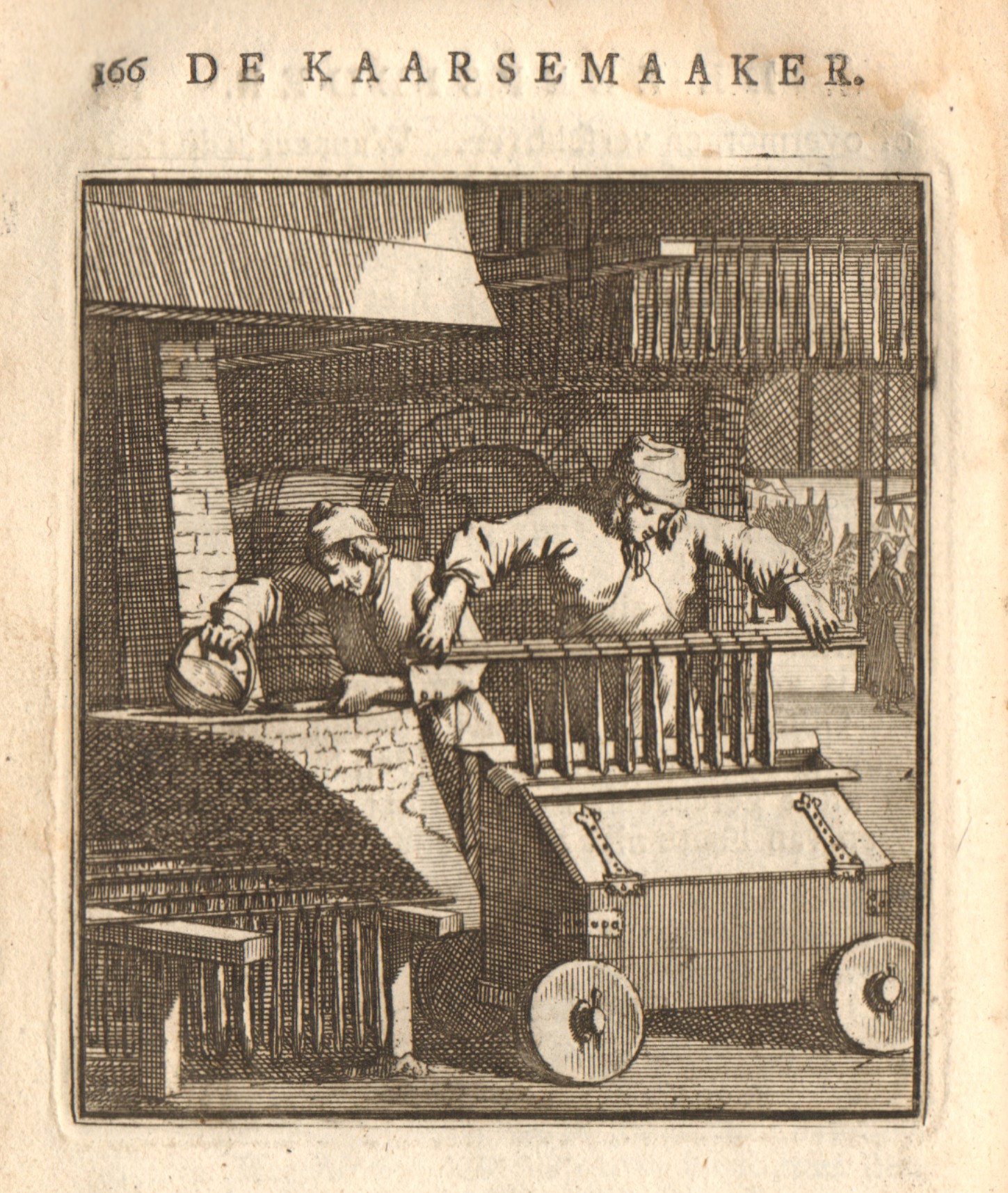 De kaarsenmaker, 18e eeuw.