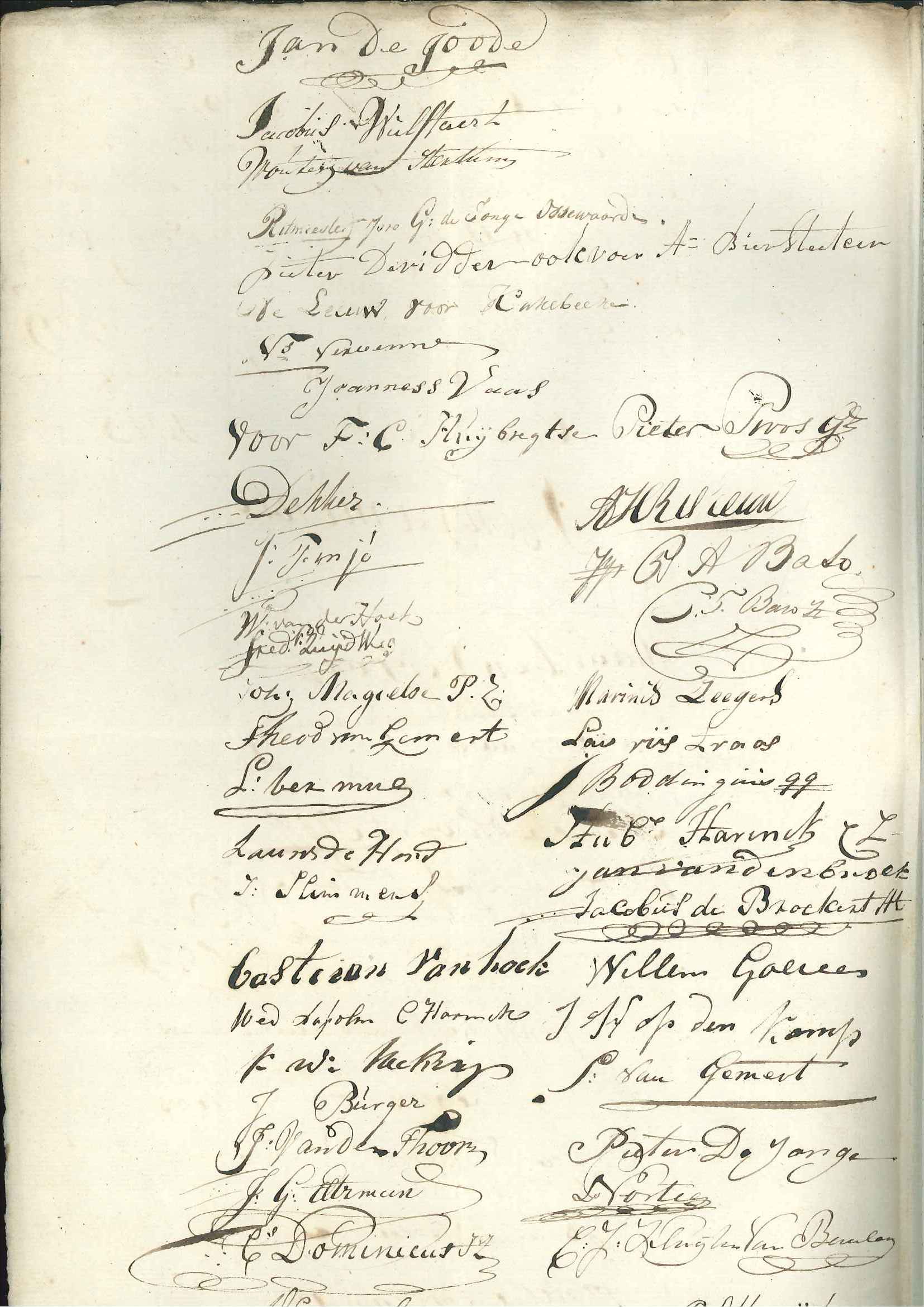 Lijst met namen van degenen die schade van Engelse soldaten hebben ondervonden, 1813.