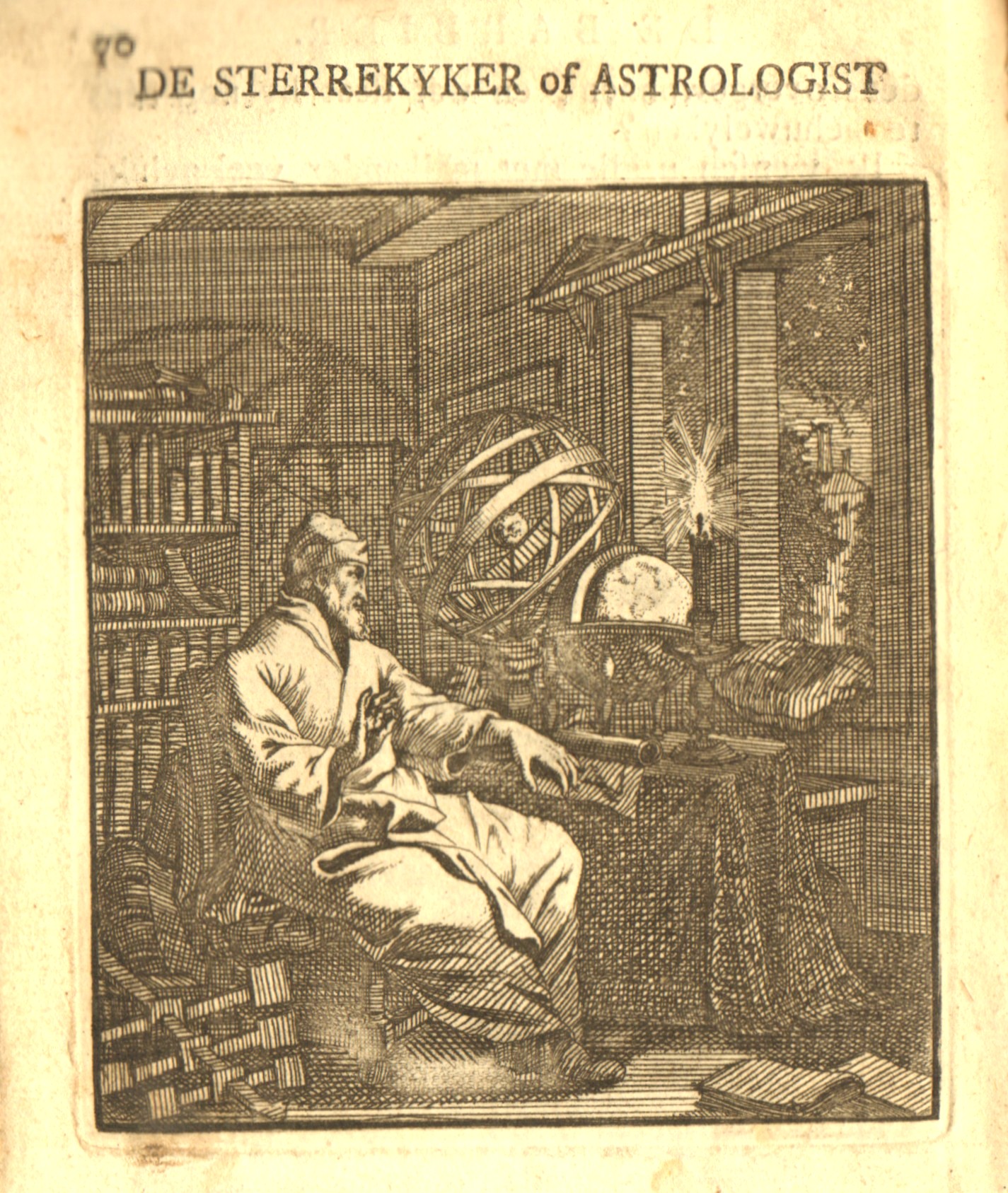 De astroloog, 18e eeuw.