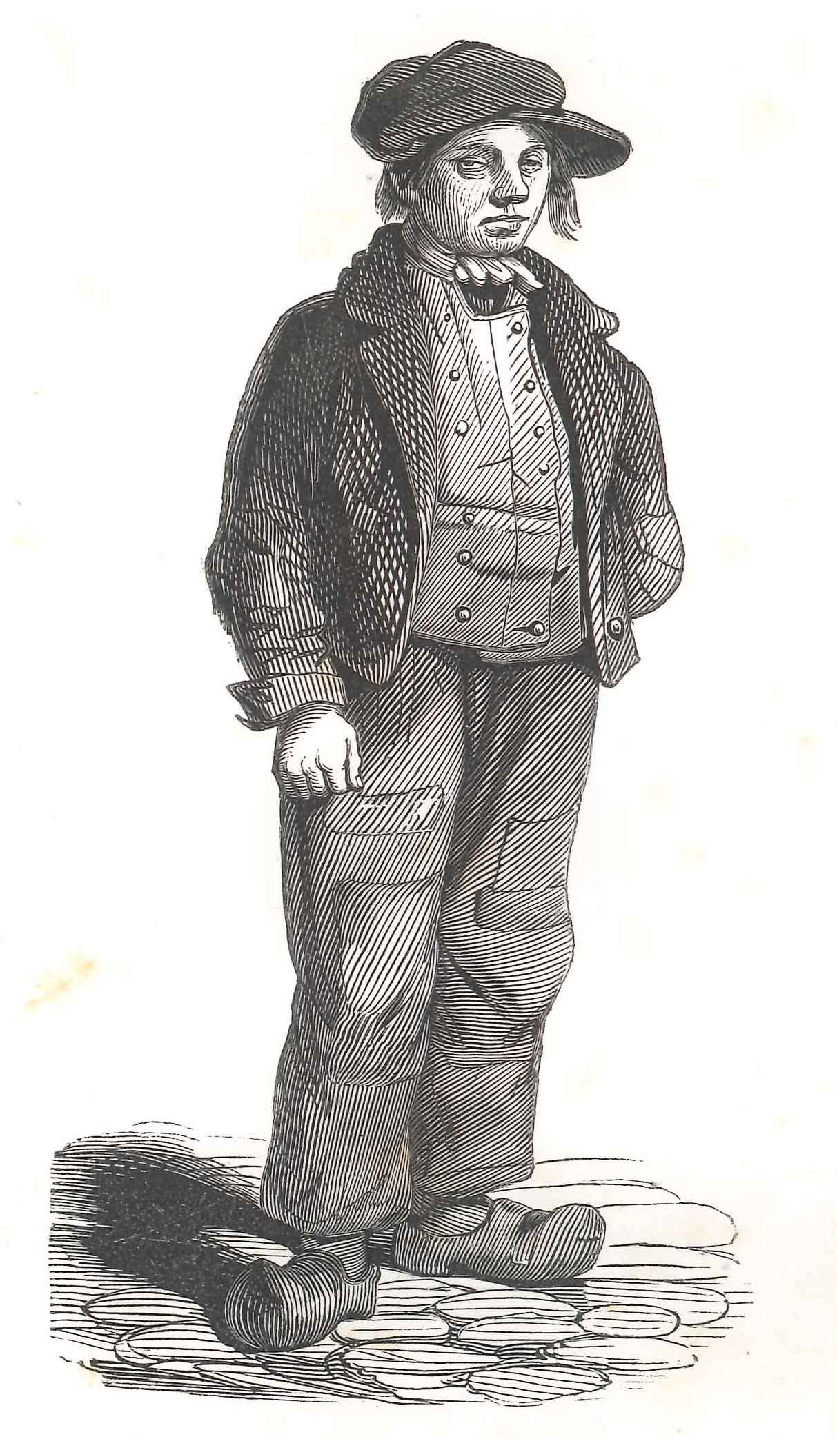 Straatjongen. 'Karakterschetsen', 1841. HMDB.