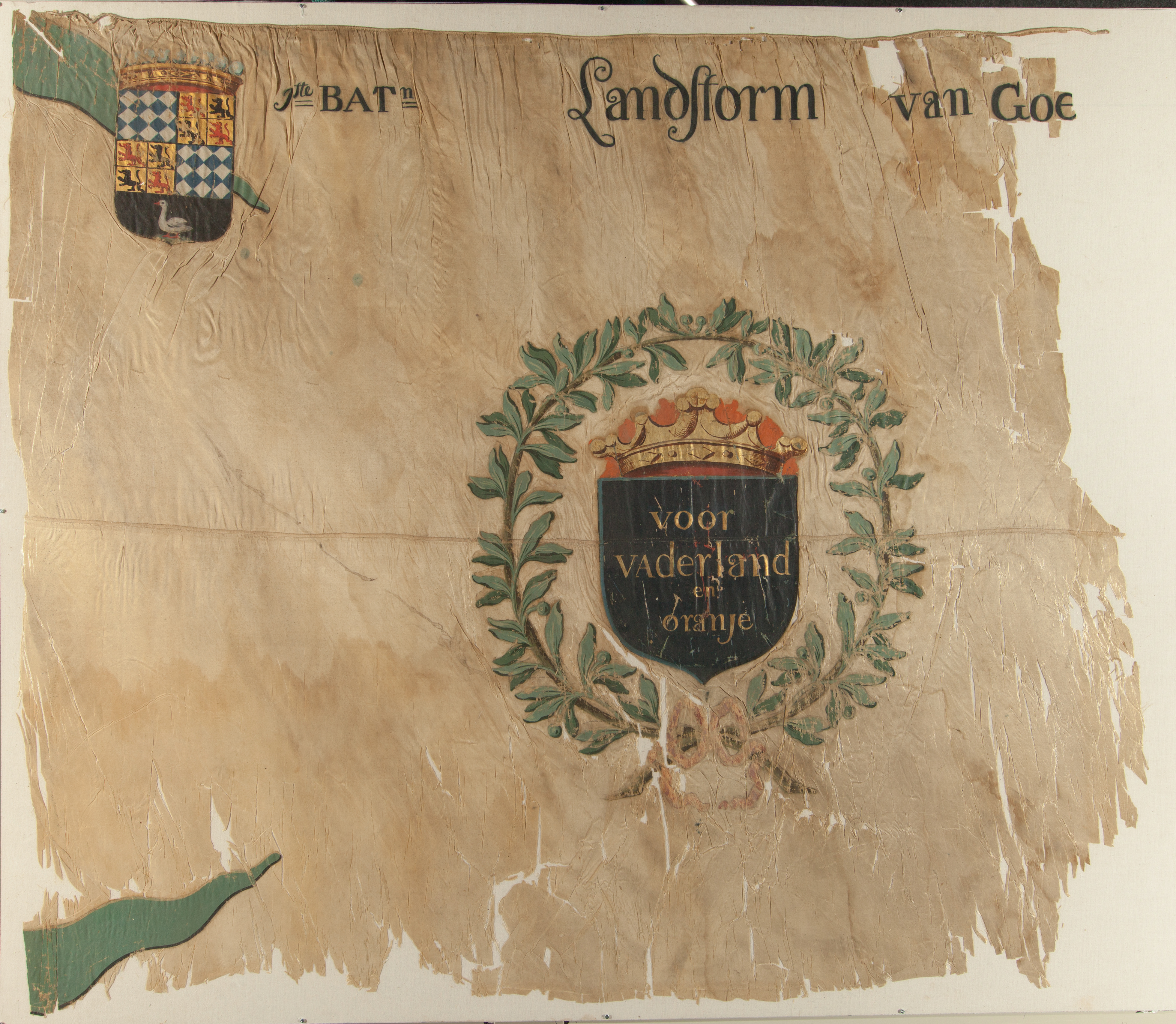 Vaandel van de landstorm van Goes, 1815.