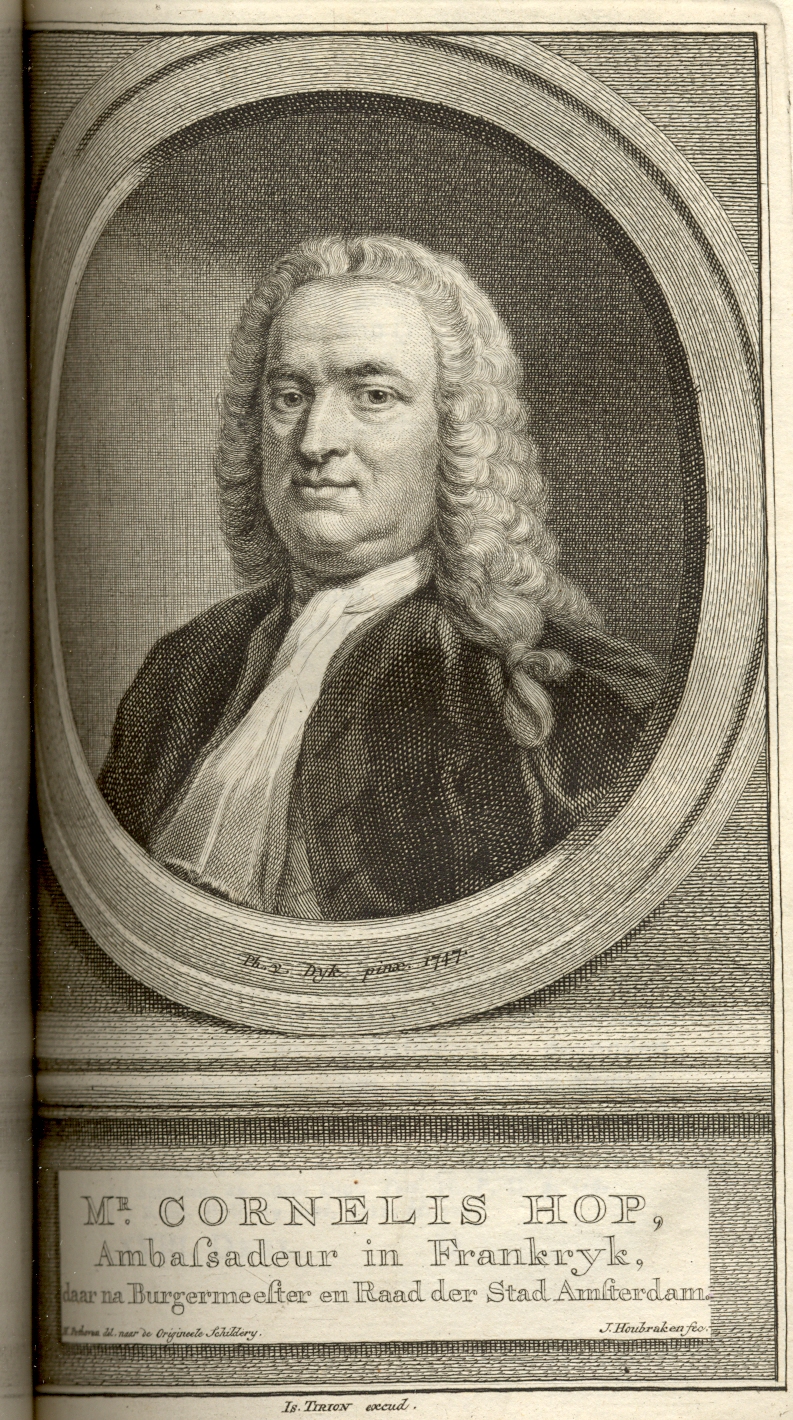 Mr. Cornelis Hop, ambassadeur in Frankrijk, 1719.