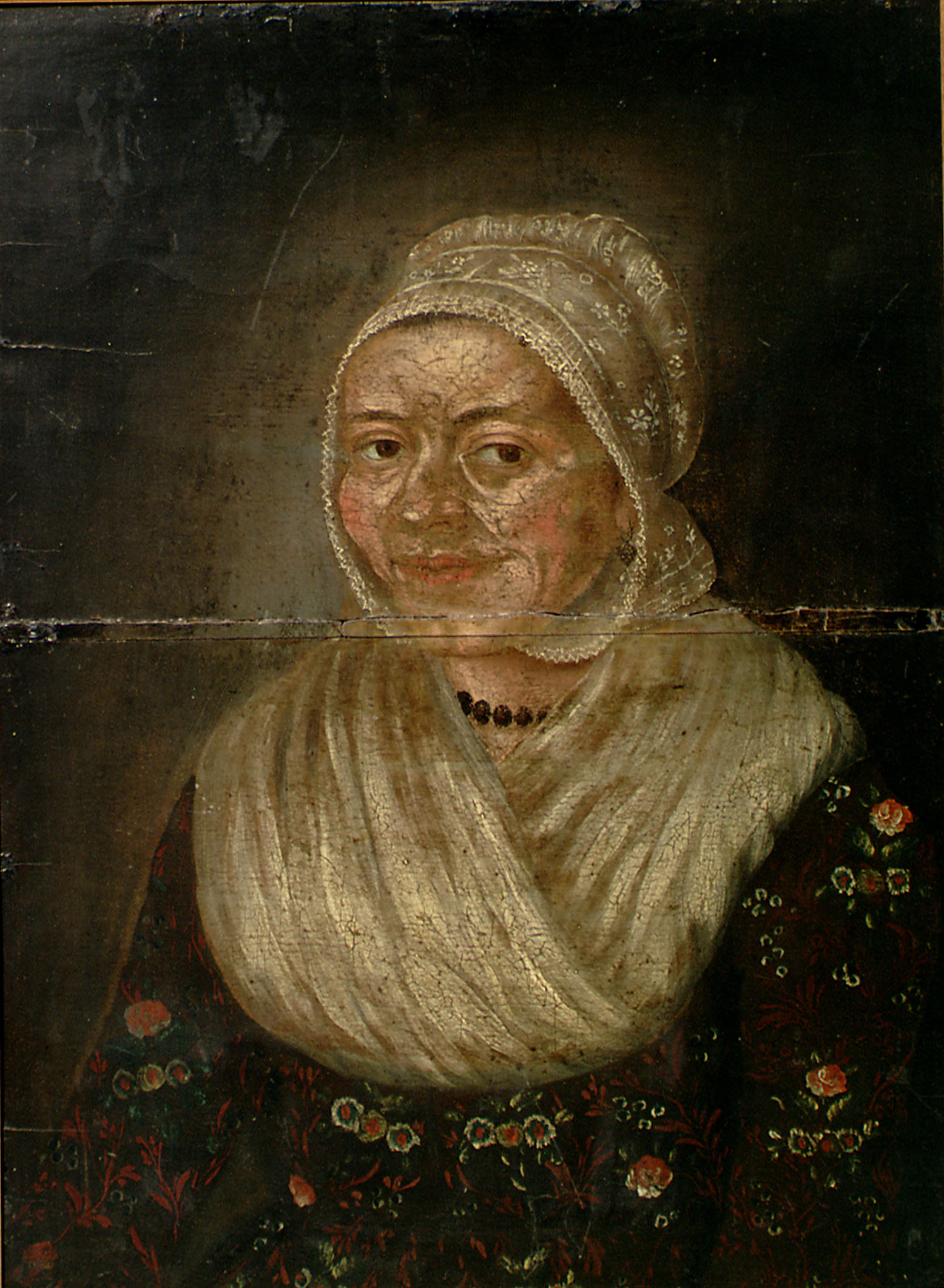 Vrouw in Noord-Bevelandse dracht, toegeschreven aan C. Zwigtman, ca. 1820.