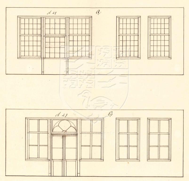 Zoeken Zoeken    Wijziging van de voorgevel van Beestenmarkt 20, A. Meijler, 1857. GAG.AGG.inv.nr.208, nr. 1087.