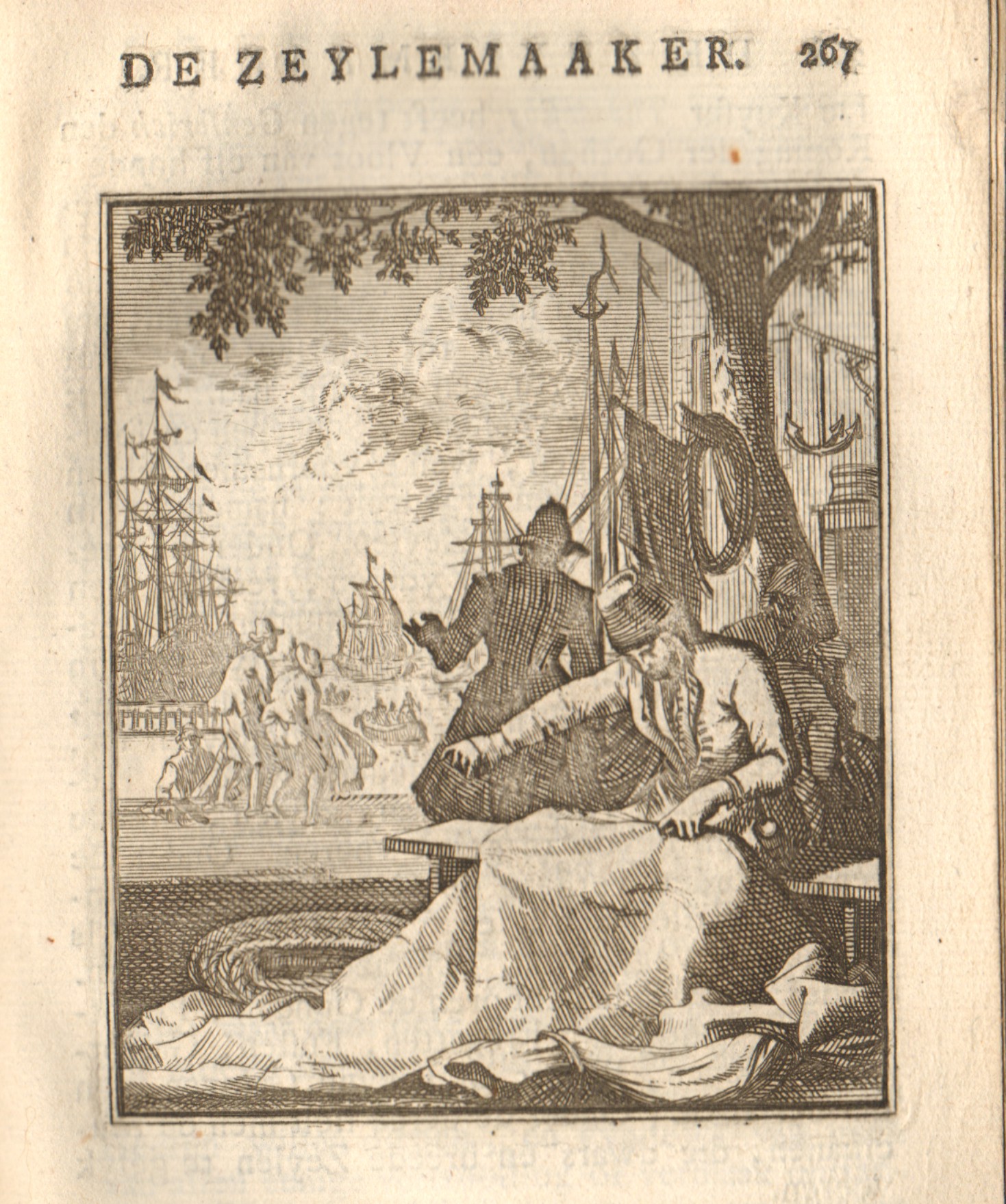 De zeilmaker, 18e eeuw.