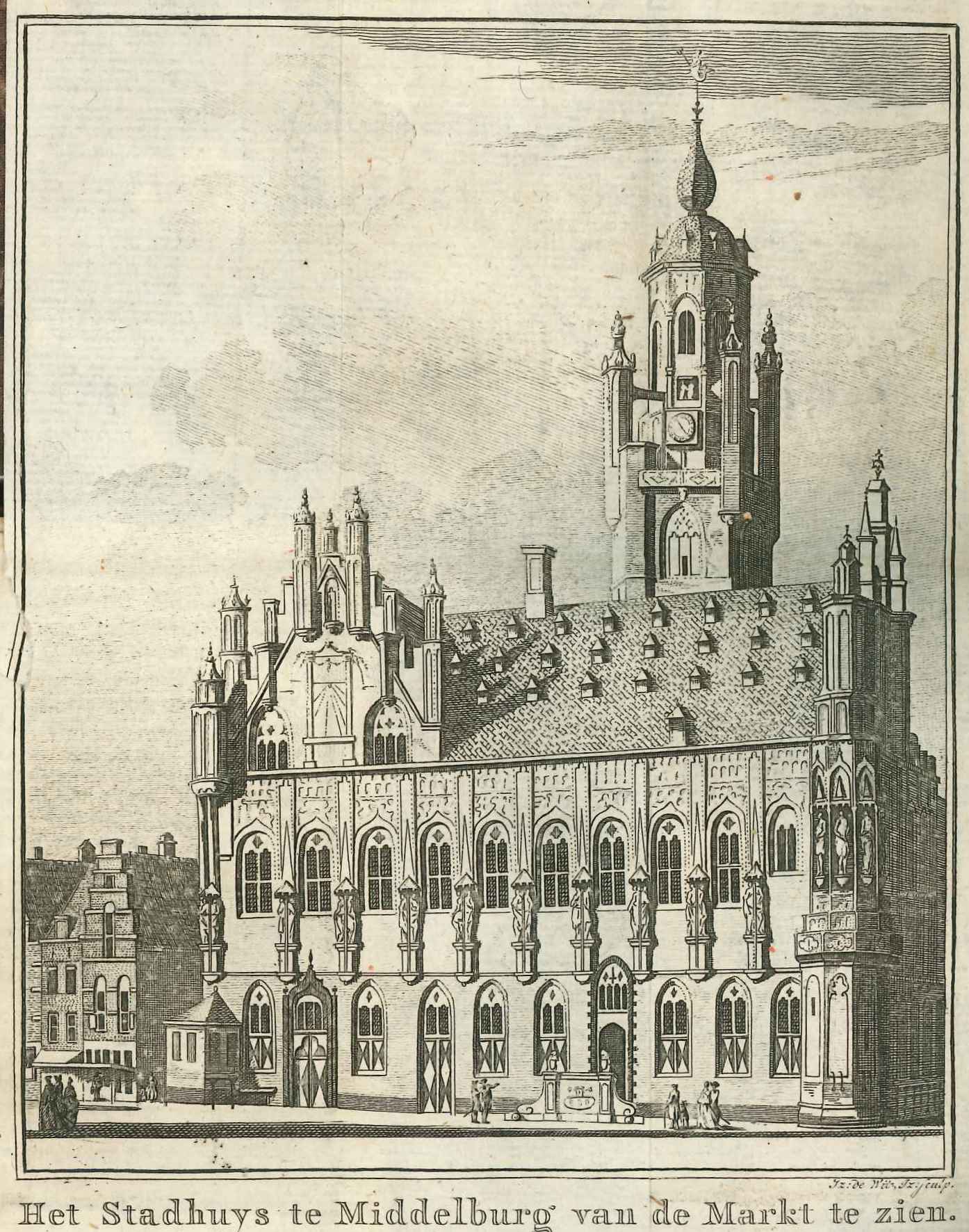 Het stadhuis te Middelburg, 1782.