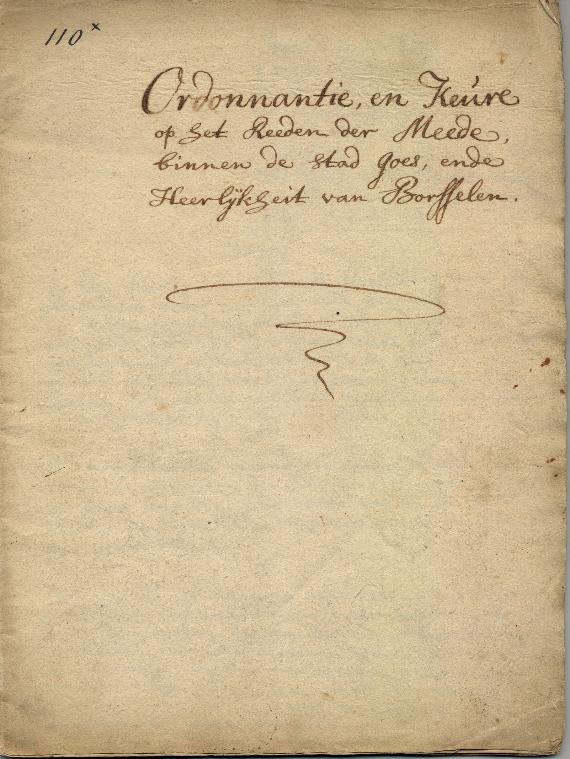 Ordonnantie en keure op meekrap, 1622, 1699