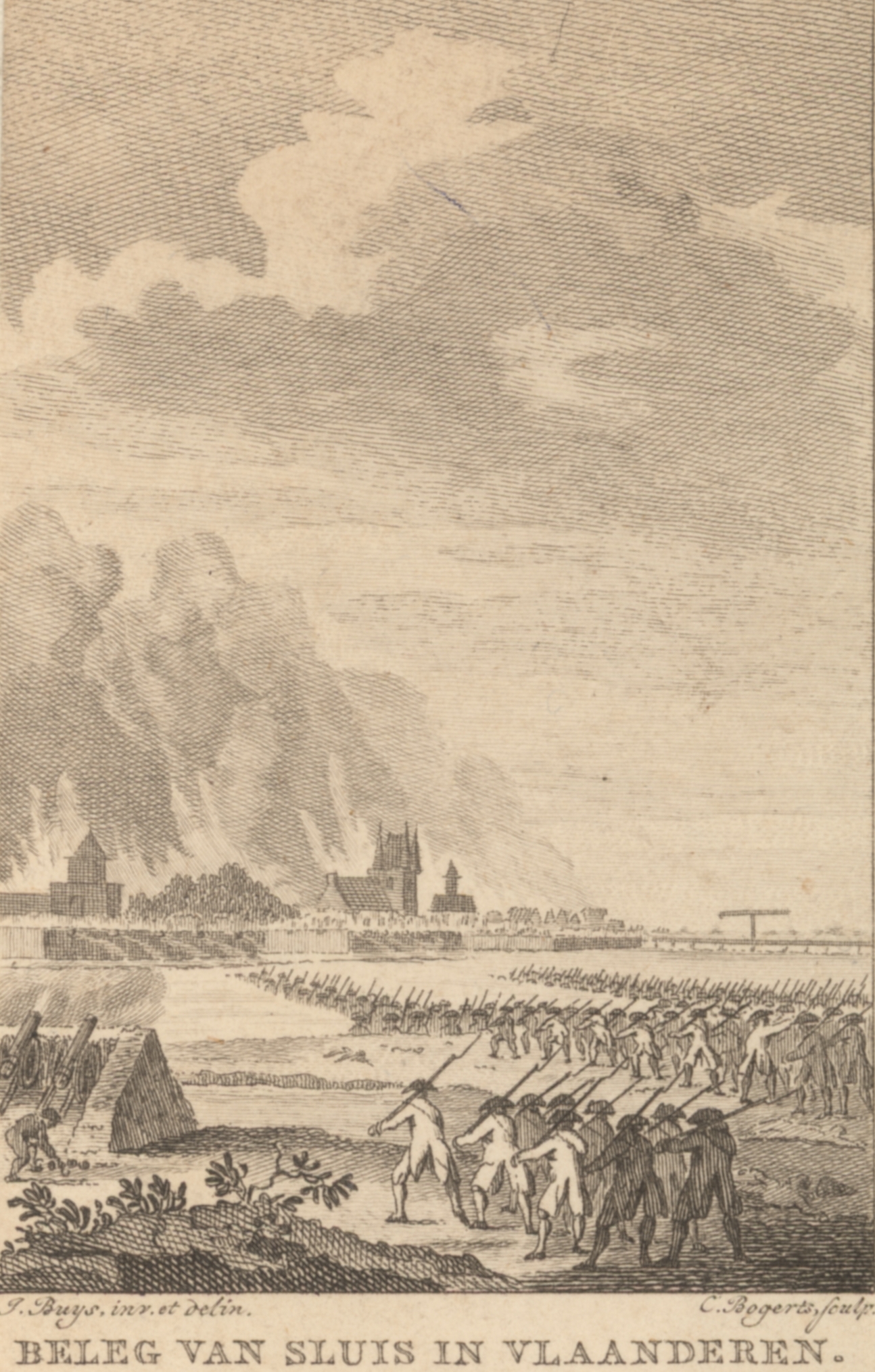 Beleg van Sluis door de Fransen, 1793.