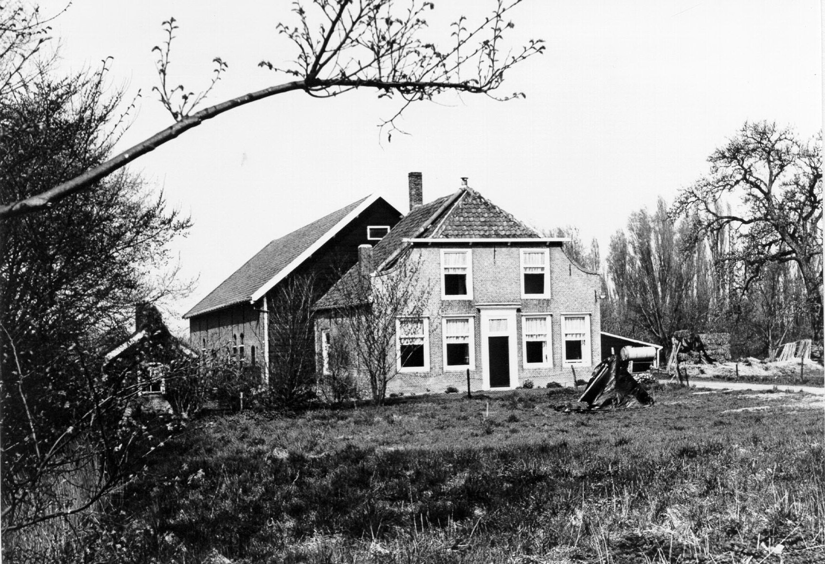 Boerderij Goese Polder in de gelijknamige polder, 1963. 