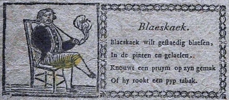 Herberg-figuur, Blaas-kaak, 18e eeuw.