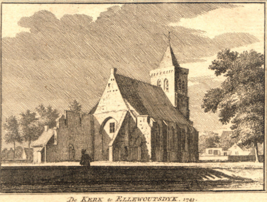 De kerk te Ellewoutsdijk, 1743.