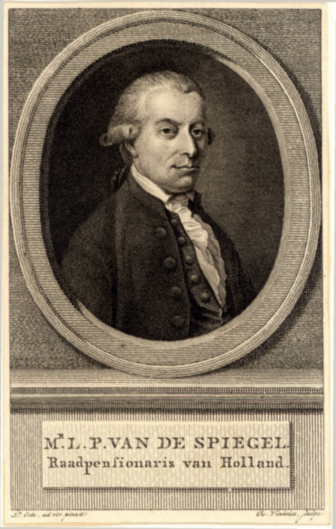 L.P. van de Spiegel, Raadspensionaris van Holland vanaf 1787.