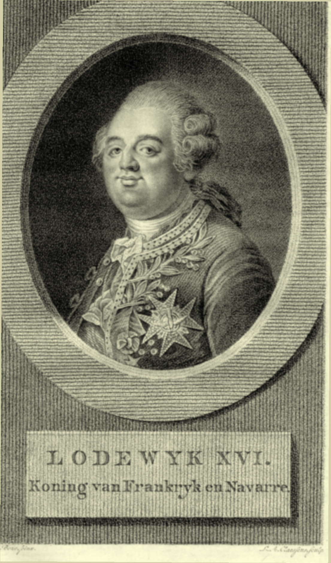 Lodewijk XVI van Frankrijk, eind 18e eeuw.
