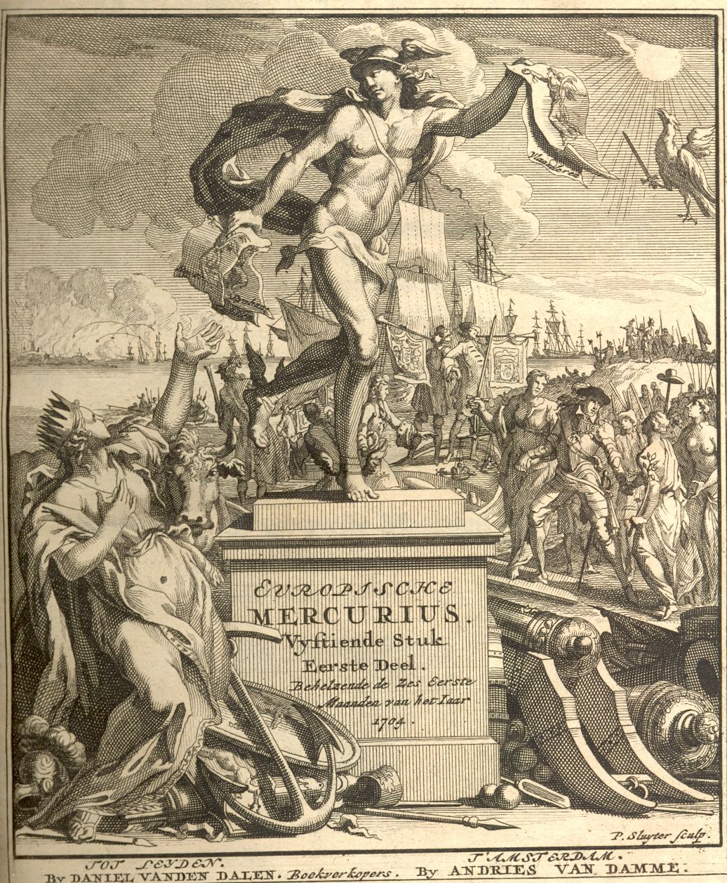 Titelblad Europische Mercurius, met verbeelding van de gebeurtenissen, 1704