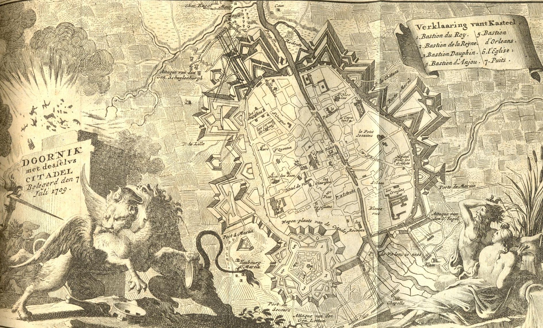 Belegering van Doornik, 1709.