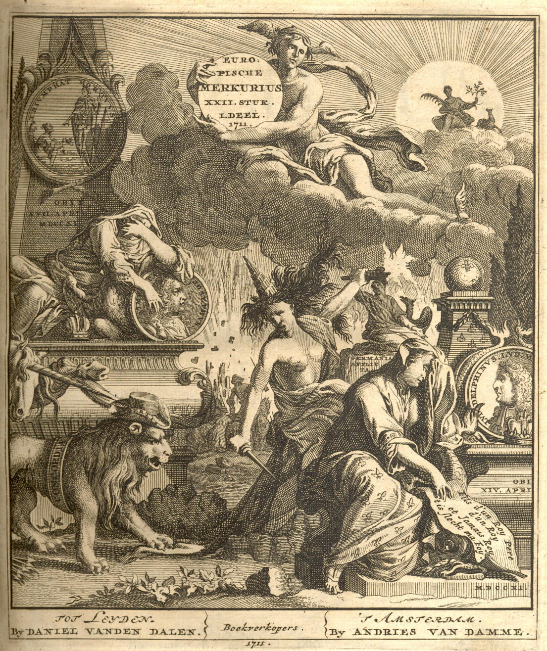 Europische Mercurius, 1711.