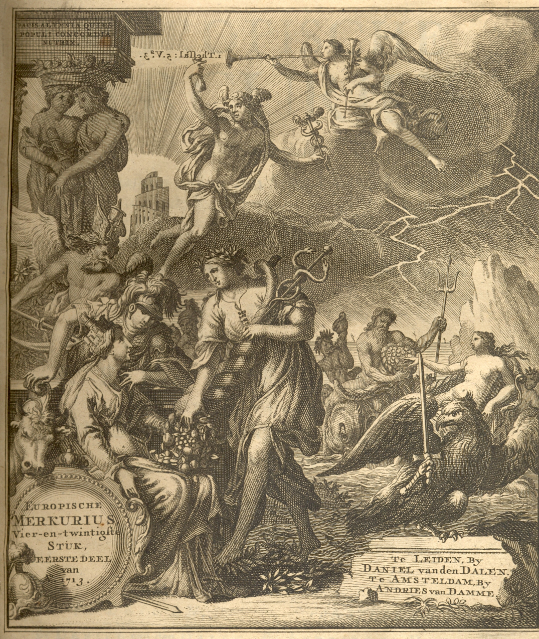 Europische Mercurius, 1713.