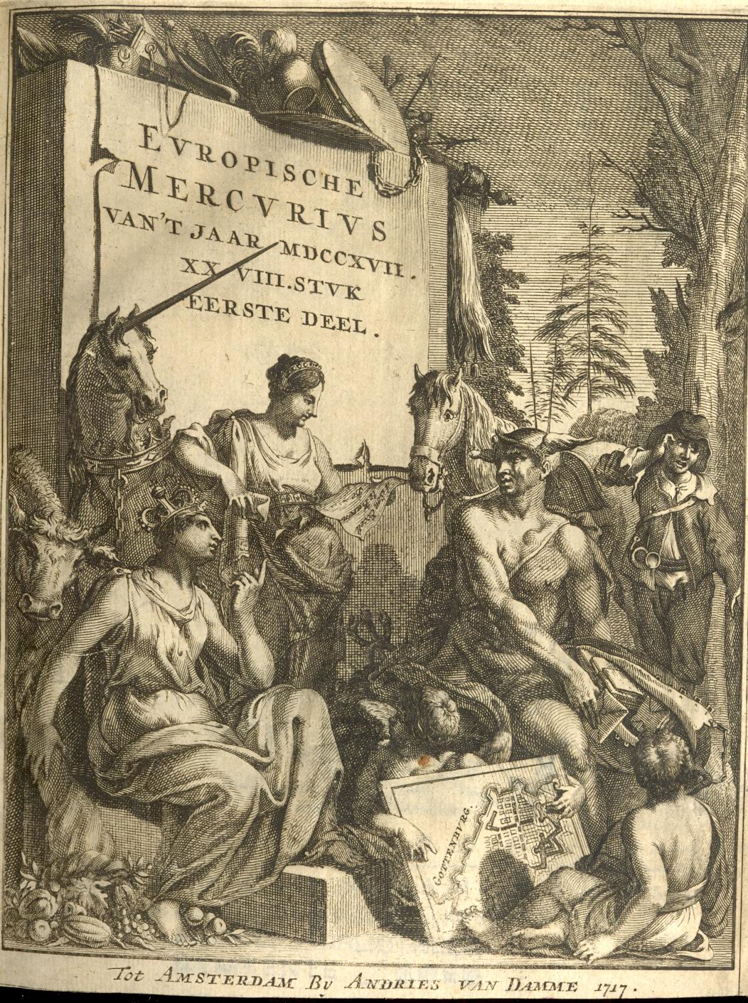 Europische Mercurius, 1717.