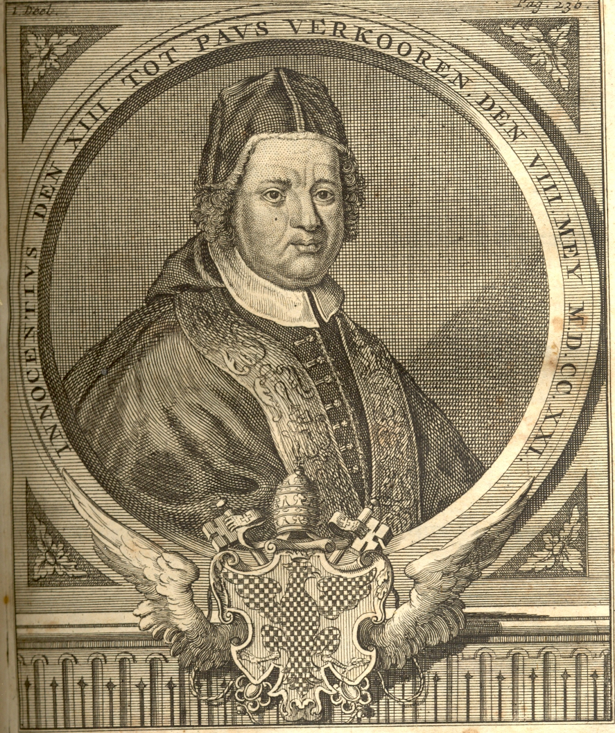 Paus Innocentius XIII, 1721.