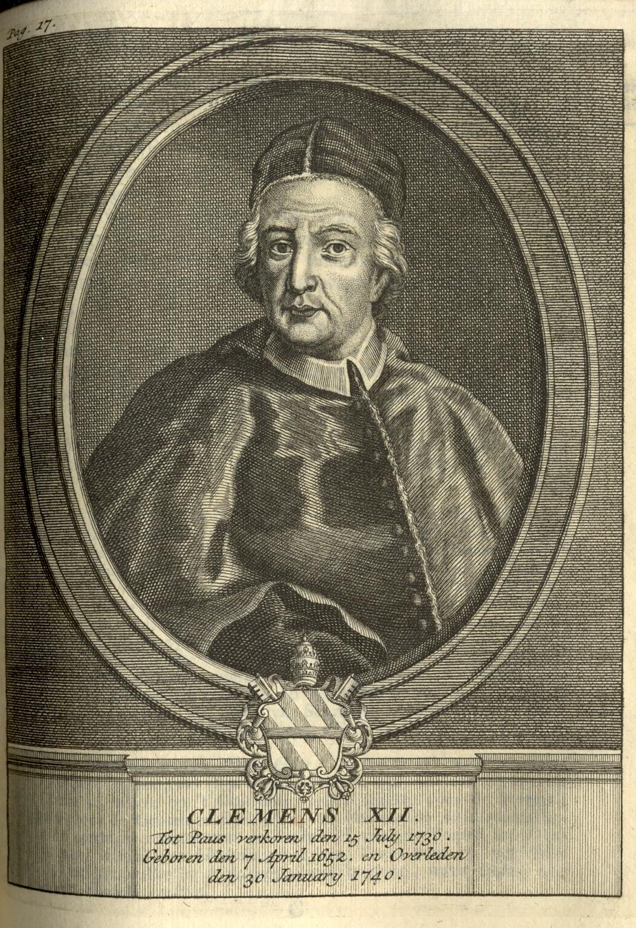 Paus Clemens XII (1652-1740).