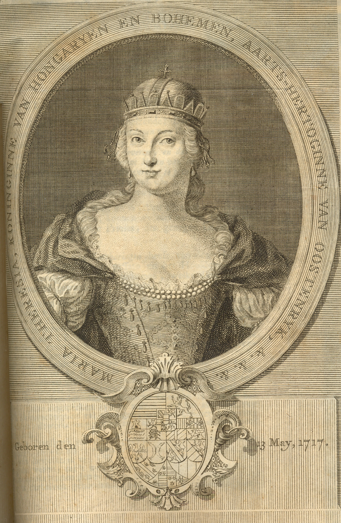 Aartshertogin Maria Theresia van Oostenrijk, 1742.