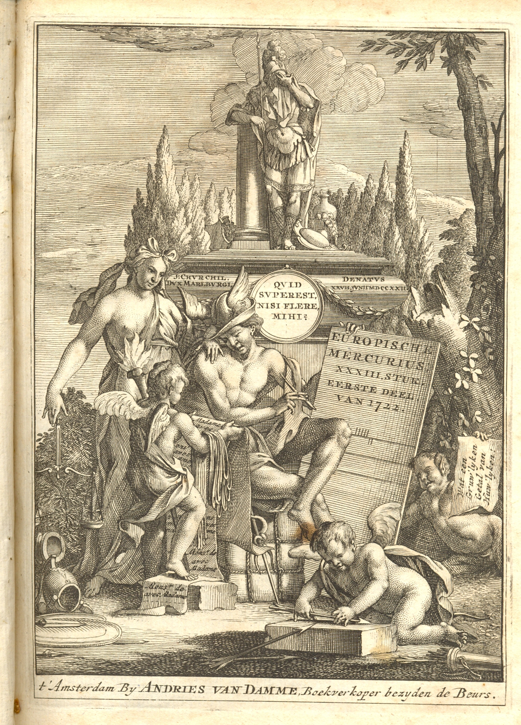 Europische Mercurius, 1722.