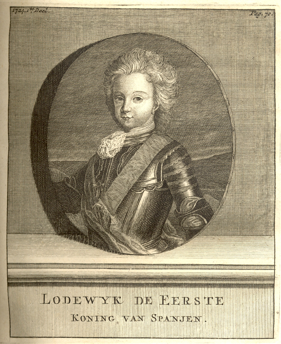 Koning Lodewijk I van Spanje, 1724.