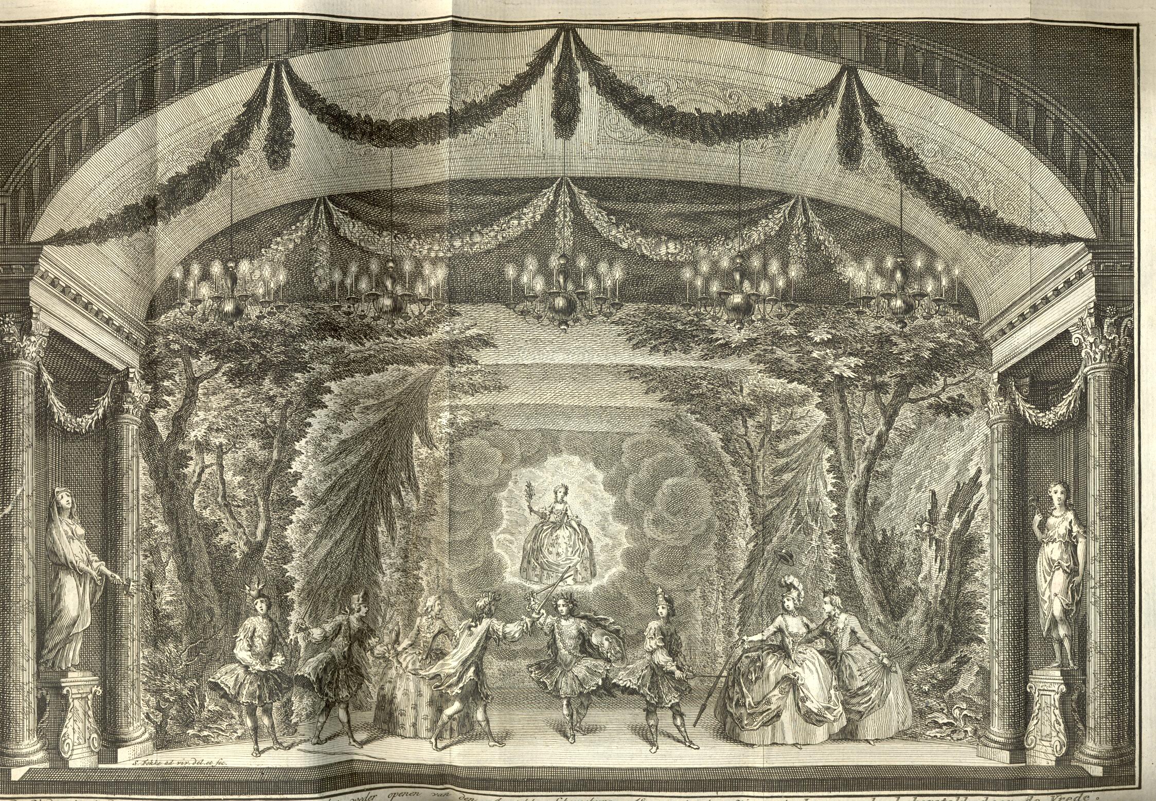 Heropening van de Schouwburg te Amsterdam, 1749.