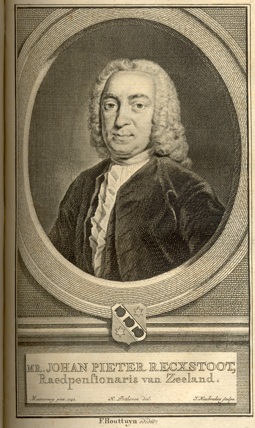 mr. Johan Pieter Recxstoot, raadspensionaris van Zeeland, 1756.