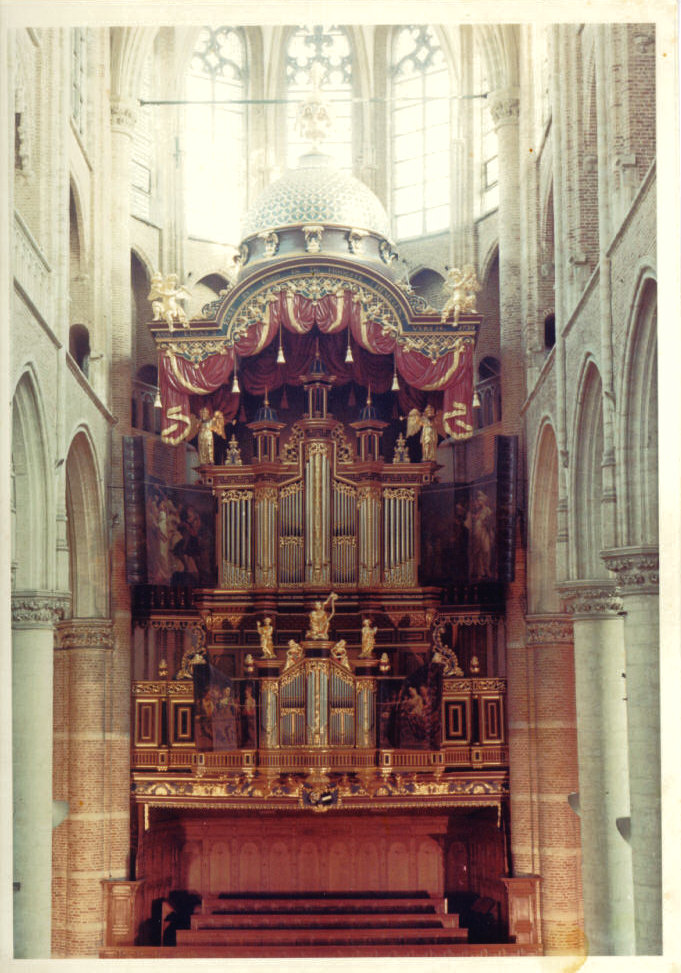 Het orgel in de Grote Kerk, 1980.