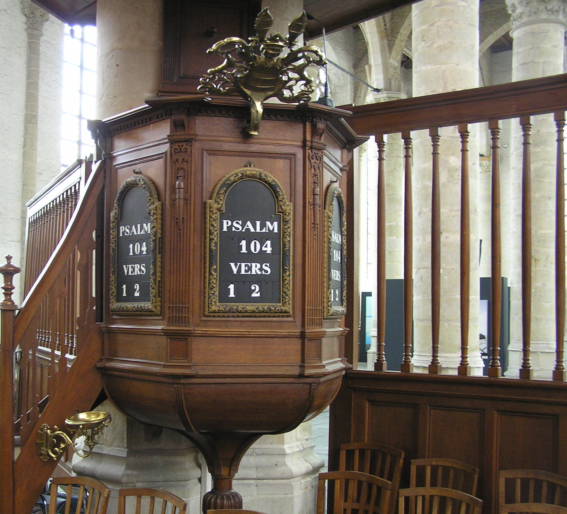 Grote Kerk, de preekstoel, 2008.