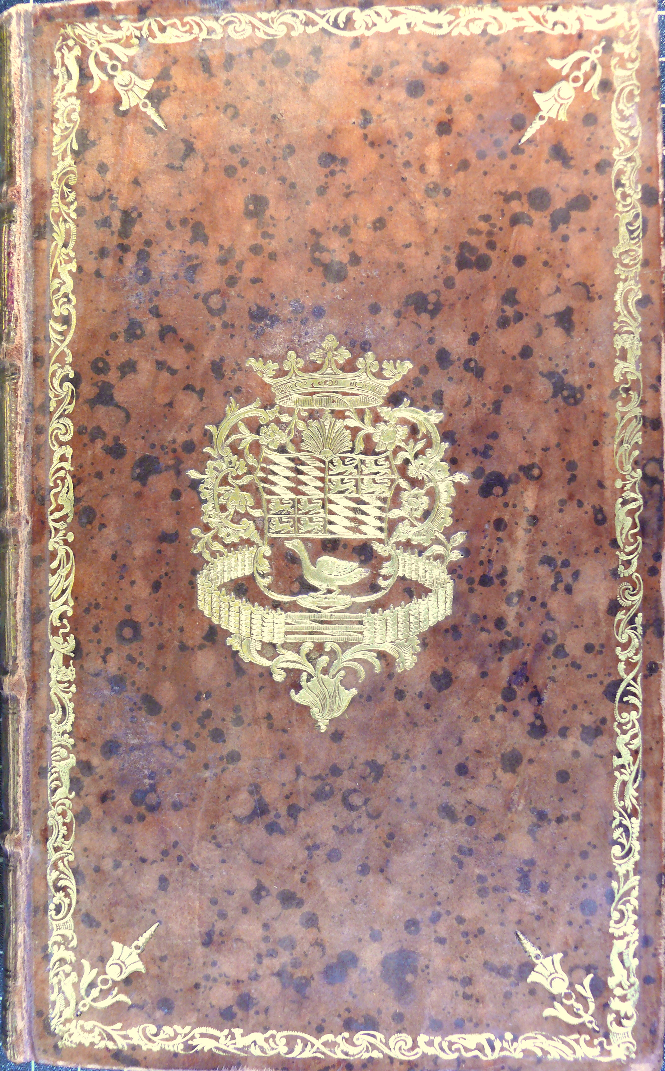 Omslag van het exemplaar van de Satisfactie voor Antoni van de Putte, 1777.