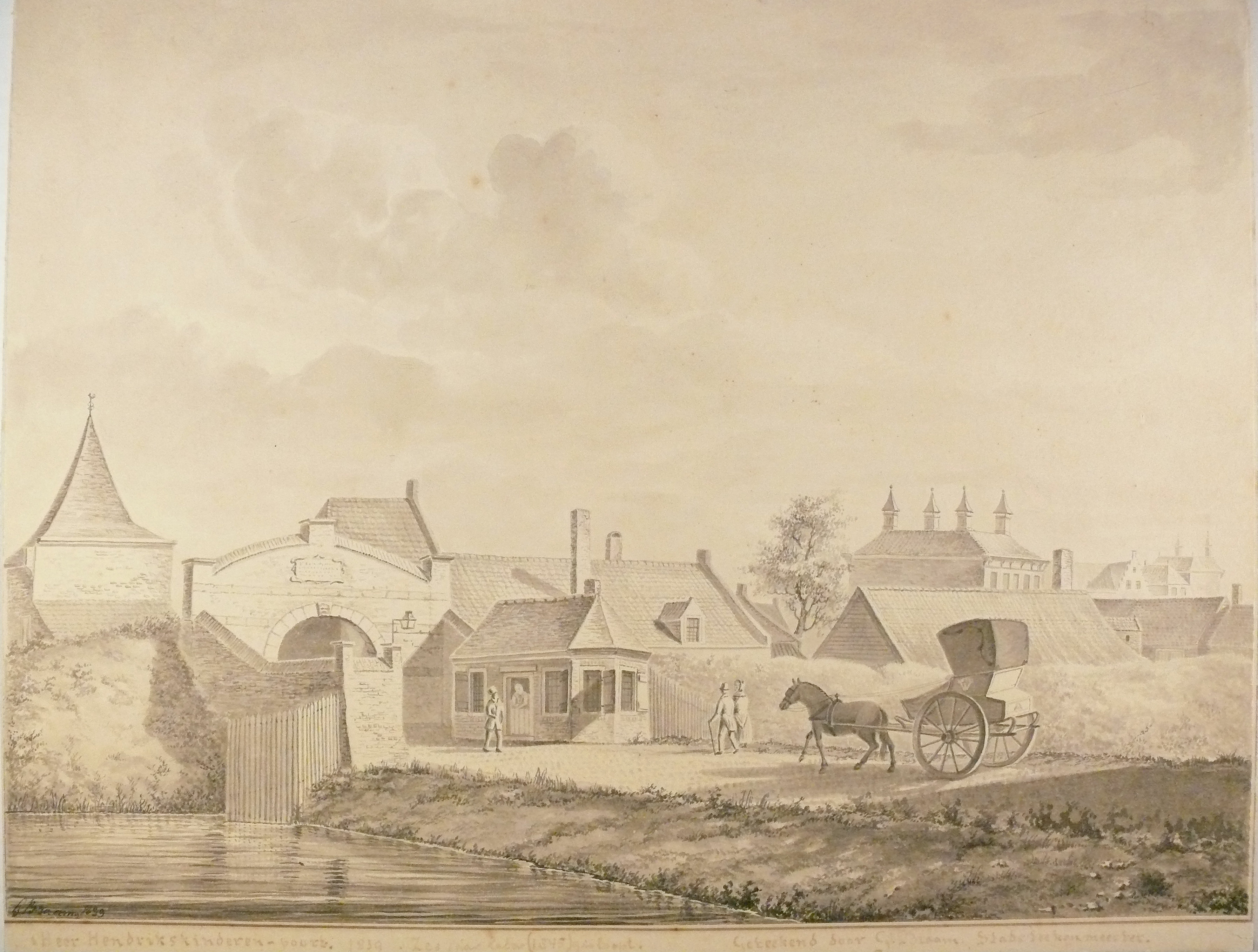 De 's-Heer Hendrikskinderenpoort, 1839.