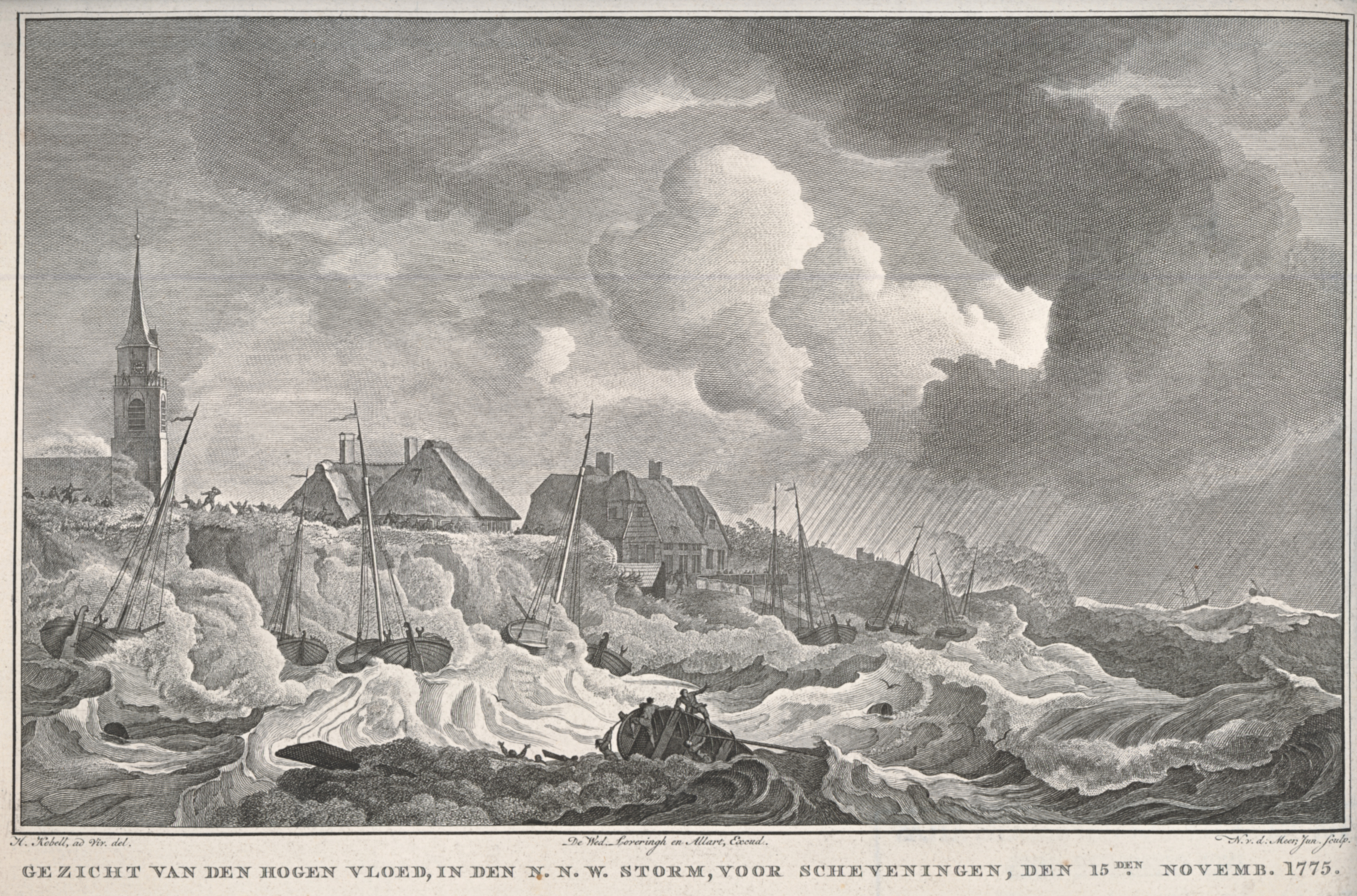 Storm te Scheveningen, 15 november 1775.