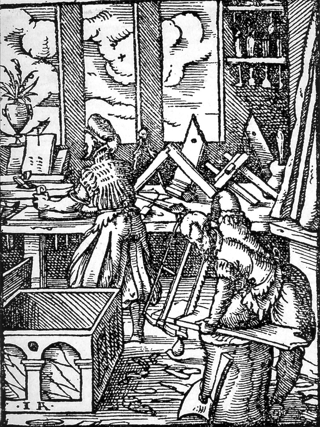 Timmerman, 16e eeuw.