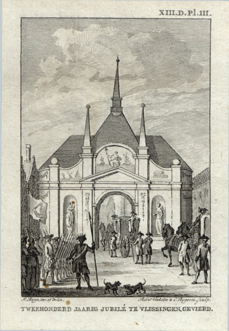 Viering van het 200jarig jubileum van de overgang naar de Prins van Oranje in 1572 te Vlissingen.