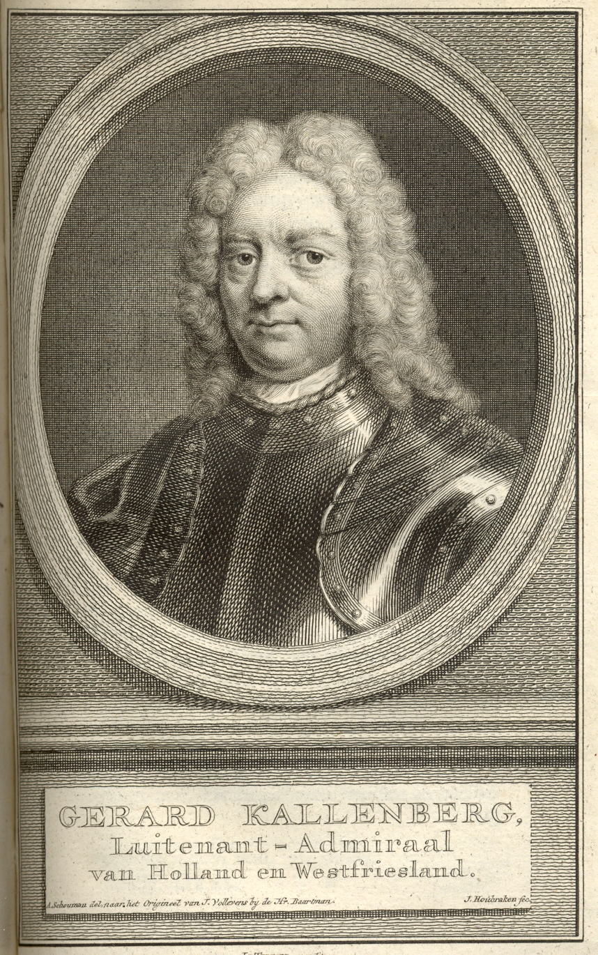 Gerard Kallenberg, luitenant-admiraal van Holland en West-Friesland, 1704. 