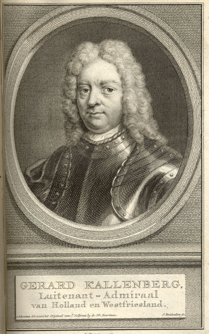 Gerard Kallenberg, luitenant-admiraal van Holland en West-Friesland, 1704.