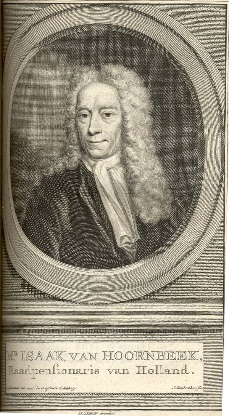 Mr. Isaak van Hoornbeek, Raadspensionaris van Holland, 1720.