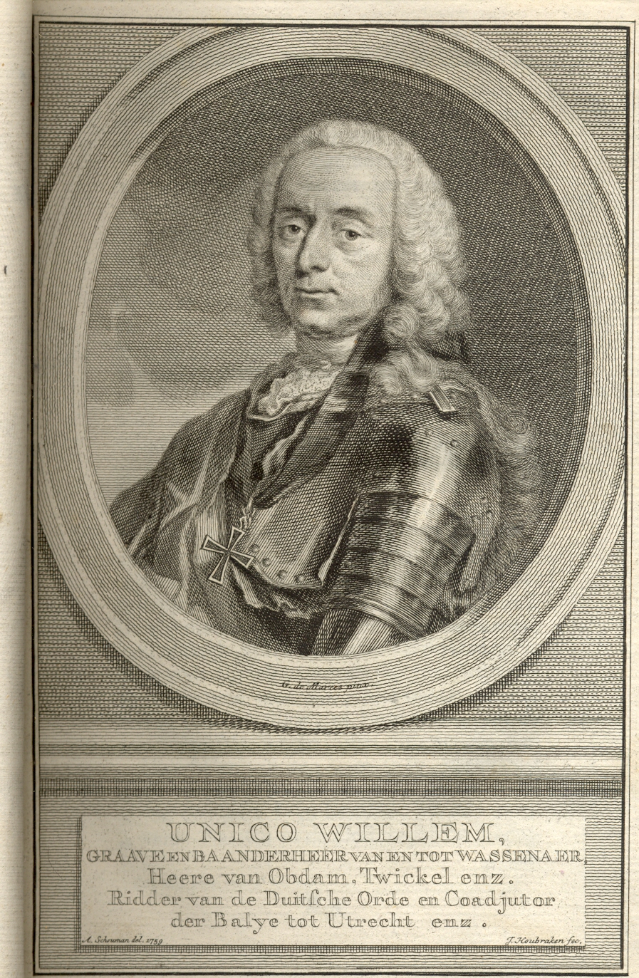 Unico Willem, graaf van Wassenaar, etc., 1746.